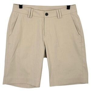 KJUS Shorts Womens Small Mid Rise Flat Front Long Golf Performance Stretch Sport